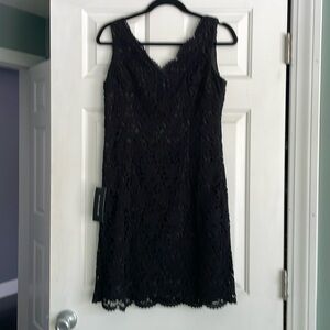 Ann Taylor black lace dress